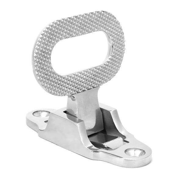 Premium Marine-Grade Stainless Steel Non-Slip Pedal for Boats & Yachts – Durable 316 SS Construction with Mirror Polish Finish (4.3x3.2in)
