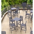 thumbnail image 2 of Sky Table de Bar Carré Pliant de 24 Pouces, Fini Gris Foncé, 2 of 8