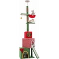 thumbnail image 1 of Floor to Ceiling Cat Tree  Tall Cat Tower Inches Adjustable  Cactus Cat Tree with Extra Thick Scratching Posts  Replaceable Hammock and Soft Perch for Indoor Cats, 1 of 4