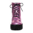 thumbnail image 2 of Unique Bargains Bottines de Combat à Lacets à Plateforme à Bout Rond pour Femmes, 2 of 8