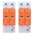 thumbnail image 2 of 2Pcs Voltage Arrester Devices SPD Surge Protective Device 2P 420V AC Arrester Protector Home Circuit Breaker DIN Rail Mount PC Flame Retardant Shell, 2 of 7
