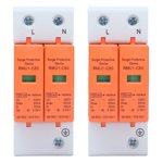 Mgaxyff Protector Arrester Device, SPD Surge Protective Devices 2Pcs For House For Electrical Appliances For Home