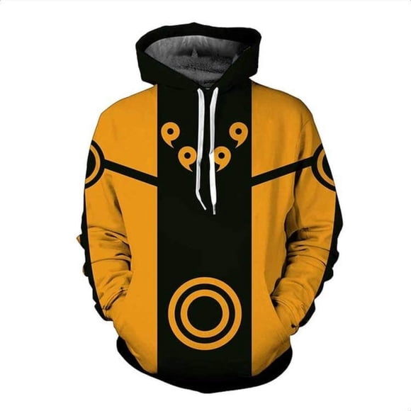 Anime Naruto Chandail à Capuchon Manteau à Fermeture Éclair Hauts Chandails à Capuchon Minces Chandail