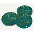 thumbnail image 3 of Inkdotpot Pack Of 50 Real Gold Foil Paper Tags Let Love Sparkle Wedding Favor Hang Tags, 3 of 6
