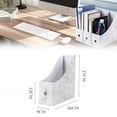thumbnail image 3 of Sturdy Cardboard Magazine Holder Waterproof Magazine Storage Box Book Bins Desk File Holder Organizer, 3 of 7