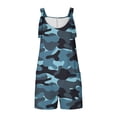 thumbnail image 4 of Penkiiy Combinaison Décontractée Sans Manches pour Femme, Polyester, Bleu, 3TG, 4 of 6