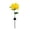 Jaune, variante sur Lampe Solaire en Pivoine Décoration Extérieure, Piquets Lumineux Solaires IP65 LED, Allée Patio Jardin, Cartes de la Saint-Valentin, Piquet de Fleurs en Métal pour l'Extérieur, Bannière Joyeux Anniversaire