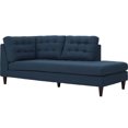 thumbnail image 1 of Modway Empress Upholstered Polyester Fabric Right Facing Chaise in Azure, 1 of 5