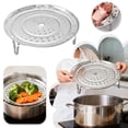 thumbnail image 1 of Stainless Steel Steamer with Lid - Kitchen Cookware for Steaming and Cooking Versatile Steamer Rack for Pots and Pans, 1 of 7
