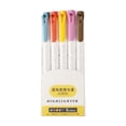 thumbnail image 1 of Lisbinx Double-Ended Highlighter Marking Pen Set for Notes, 5 Colours, 10 mL Ink Per Pen, Dual Tips for Underline and Highlight, Pen for Paper, 1 of 5