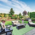 thumbnail image 5 of Erbanica Quick Dry Green Lines Indoor Outdoor Rug, 5 of 5
