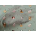 thumbnail image 4 of oneOone Tissu Popeline de Coton Imprimé Herbe & Chiots pour Chien BTY 56 Pouces de Large, 4 of 4