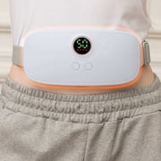 Dvkptbk Portable Cordless Heating Pad with Massager for Back Pain Relief for Cramps and Menstrual, Back and Belly Heating Massager, Heated Waist Belt for Abdominal, Birthday Gifts for Women Mom
