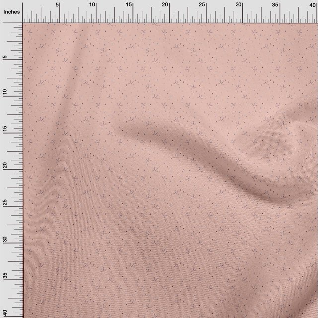 oneOone Cotton Poplin Fabric Triangle & Cat Face Animal Printed Fabric 1 Yard 42 Inch Wide