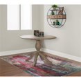 thumbnail image 2 of Linon Ervin Table de Salle à Manger Ronde à Abattants avec Piédestal en Bois Gris Rustique Lavé, 2 of 18