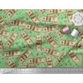 thumbnail image 3 of Soimoi Poly Georgette Fabric Dollar Currency Note & Leaves Decor Fabric Printed Yard 52 Inch Wide, 3 of 3