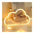 thumbnail image 2 of Cute Cartoon Cloud LED Neon Sign Decorative Lamp Creative Table Light Home Decor Small Night Light for Bedroom(Purple), 2 of 2