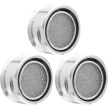 3 Pcs Filtre de Robinet de Lavabo Pièces d'Aérateur de Robinet d'Évier Filtre d'Insertion Femelle Pulvérisateur pour Filtre de Cuisine pour Évier Buse de Robinet de Cuisine Passoire d'Évier Composant en Cuivre Élevé
