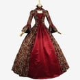 thumbnail image 1 of UPPADA Costumes Gothiques pour Femmes Robes Victoriennes à Manches Longues Robe Corset Grande Taille Robe Maxi Fluide Robe de Fête Robe Cocktail Robe de Mascarade à Lacets Jolies Robes de Bal Liquidation Vêtements pour Femmes Grande Taille, 1 of 3