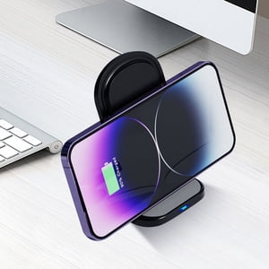 Styesk Chargeur sans fil charge rapide pliable 15W Téléphonie mobile Chargement sans fil vertical
