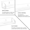 thumbnail image 4 of Clear Nail Polish Wall Rack with Removable End Caps Set of Acrylic Nail Polish Organizer Wall Mounted Fall-proof Nail Polish Sorage Shelves for Bottles, 4 of 6