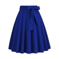thumbnail image 2 of Jupe Plissée Vintage des Années 1950 pour Femme Taille Haute Évasée Rétro Midi avec Lien, 2 of 5