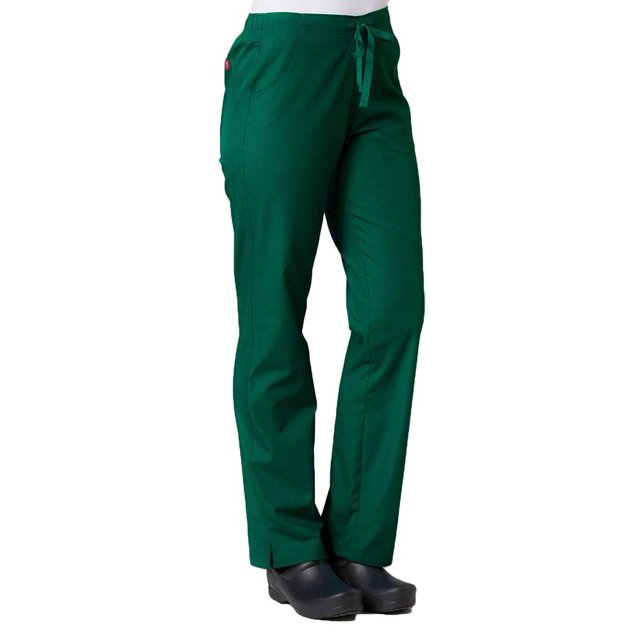 Red Panda Pantalon d'Uniforme à Jambe Droite à Demi-Cordon pour Femmes