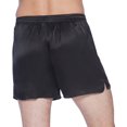 thumbnail image 2 of Intimo Mens Classic Silk Boxers, Black, 2 of 6