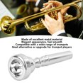 thumbnail image 4 of Metal Trumpet Mouthpiece Replacement Parts Accessories For Trumpeter, Wide Compatibility, High Sensitivity, Efficient Design, 4 of 8