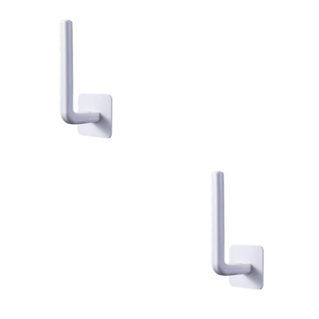 Thinsony White All-Occasion Wall-Mounted Rack - Hang Anything With Ease No Tools Needed Puch-free Installation Easy To Install with Tape 2Set