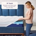 thumbnail image 4 of Sleep Innovations Cool Comfort Dual Layer 4 Inch Memory Foam Mattress Topper, Full Size, Medium Plush, 2 Inch Cooling Gel Memory Foam Plus 2 Inch Pillow Top Cool Cover, 4 of 5