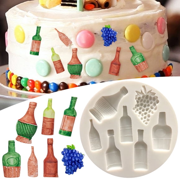 Baking Decoration Accessories Grapes Stainless Steel Food Pan with Lids Cake compatible with Machine for Kids Chocolate Melts for Candy Making Warmer Valentines Candy Silicone Small Candy