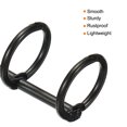 thumbnail image 4 of Unique Bargains 0.63' Dia. 3 Circle Detachable Metal Binder Rings Loose Leaf Rings, Black 6 Pack, 4 of 6