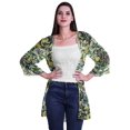 thumbnail image 1 of Moomaya Printed Georgette Beach Clothes For Women Short Shrug Cover Up Cardigan, 1 of 5