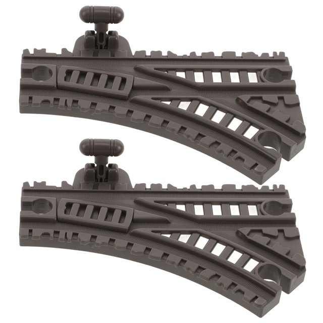 KAKOWELY replacement train track 2pcs Replacement Train Track for Kids Plastic Train Track Accessory Flexible and Durable Railroad Track for Train Track Playset