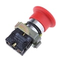 thumbnail image 1 of Yinanstore XB2 BS542 Tête de Champignon Tourner pour Libérer NC Réinitialiser Bouton d'Arrêt d'Urgence Interrupteur Rouge pour Mhine Industrielle, 1 of 7
