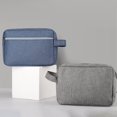 thumbnail image 3 of Toiletry Bag Zipper Closure Smooth Opening Lanyard Strong Load-bearing Stain Resistant Space-Saving Toiletry Pouch Travel Accessory, 3 of 8