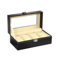 thumbnail image 1 of XZNGL 2/3/4/5/6 Slots Wrist Watches Jewelry Display Storage Organizer Leather Box Case, 1 of 8