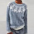 thumbnail image 2 of Kcodviy Chandails pour Femmes Hiver Automne Chandails pour Femmes Petites Décontractés Amples à Manches Longues Chandails à Enfiler pour Femmes Hauts en Tricot, 2 of 9