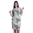 thumbnail image 1 of Moomaya Chandail à Capuchon à Manches Longues Imprimé, Robe T-Shirt en Jersey avec Poches, 1 of 6