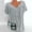 Gris, variante sur TANGNADE Blouse à Manches Courtes Col en V pour Femmes Grande Taille, Pull-Over, Hotpink + TTG