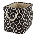thumbnail image 1 of Design Imports CAMZ12540 Maille Patte Rectangle Polyester Animal Bin&44; Noir - Moyen, 1 of 5