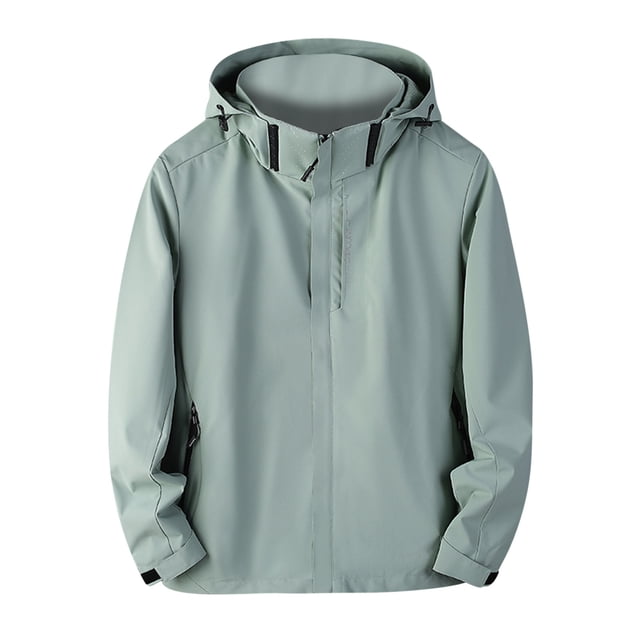 Timegard Plus Size Jackets for Women Long Sleeve Oversized Light Raincoat Jackets Fall Windbreaker Coat