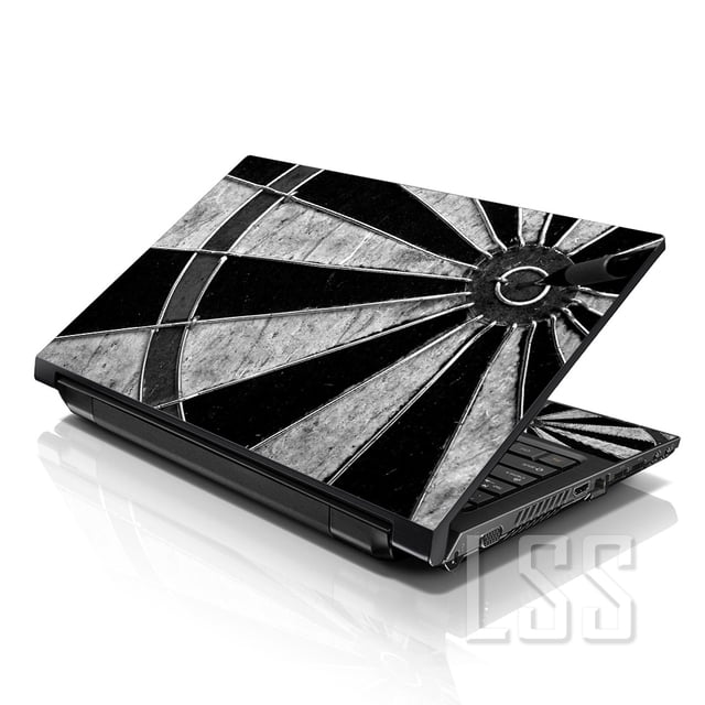LSS Laptop Skin Sticker Decal Cover Target Pattern Fits 17" to 19" Laptops