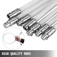 thumbnail image 3 of VEVOR Chimney Sweep Kit 23 Feet, Chimney Cleaning System with 7 Extends Up Flexible Nylon Rods, Chimney Cleaning Brush for Fireplace Flue, Spinning Chimney Whip Included, 3 of 9