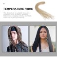 thumbnail image 4 of Extensions de Dreadlocks Double Extrémité Blanche Fibre Haute Température Postiche Unisexe pour Décoration, 4 of 9