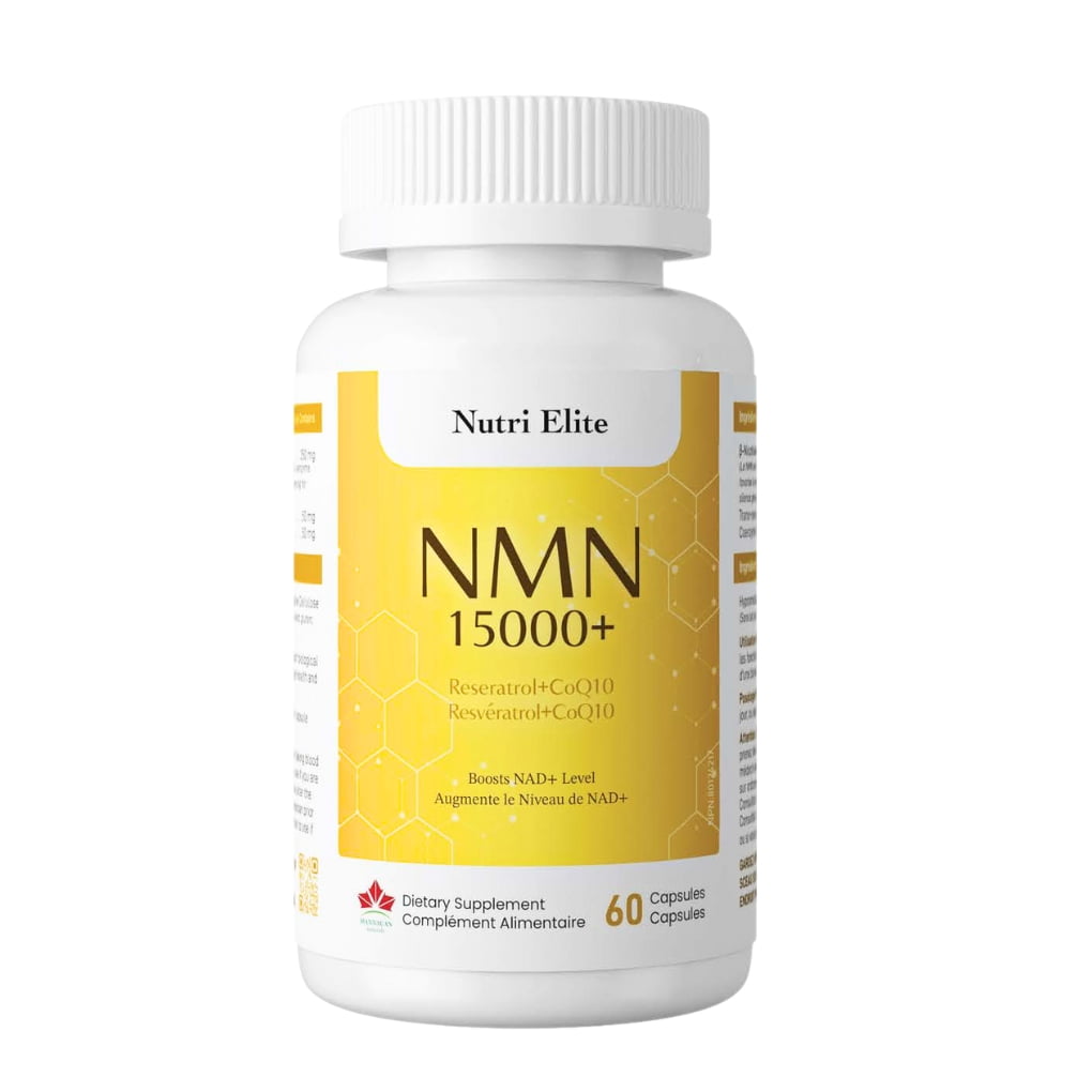 Nutri Elite NMN15000 + Resveratrol + CoQ10, 60 Capsules