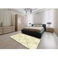 thumbnail image 4 of Ahgly Company Indoor Rectangle Abstract Brown Gold Solid Area Rugs, 2' x 3', 4 of 6