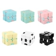 thumbnail image 4 of Magic Cube Toy Sensory Anxiety Magic Cube Relief Toy Plastic Portable Pocket Cube for Children Adults, Blue, 4 of 7