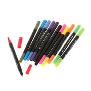 segolike Dual Tip Brush Pen Paint Markers Water Based Ink Watercolor Pen Set for Painting 12 Colors Black